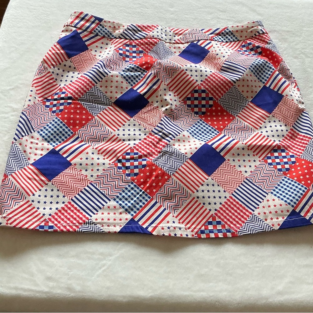 Kate Park Women's Patriotic Athletic Skort Skirt - Picture 12 of 12